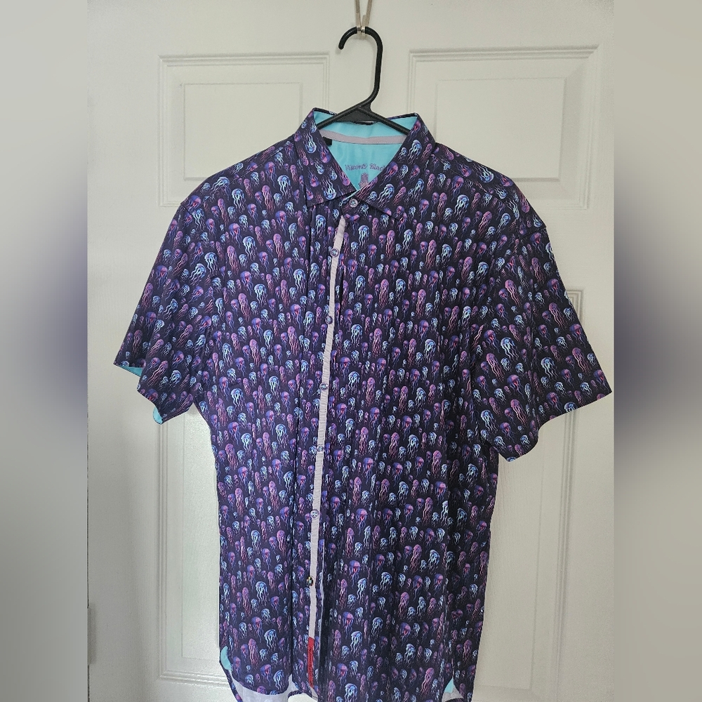 Jellyfish Print Button Down Shirt
